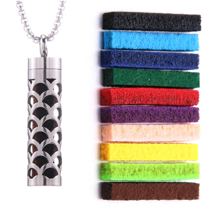 BowLift | Perfumed Pendant Necklace | Stainless Steel | Interchangeable Aroma Discs