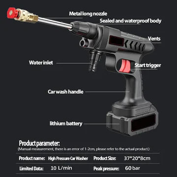 BowLift | High Pressure Water Gun For Car Wash