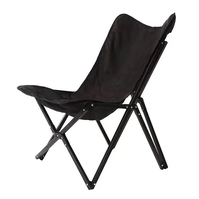 Contemporary Industrial Oxford Fabric Hardware Foldable Camping Chair Backrest For Outdoor Patio | Bowlift