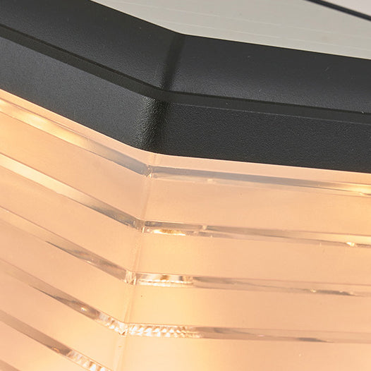 Modern Minimalist Square Cylinder Solar Waterproof ABS PC LED Outdoor Light For Garden | Bowlift