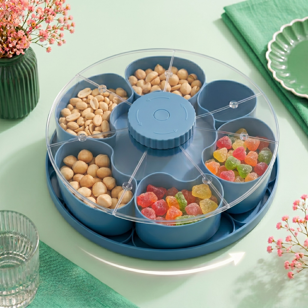 ServeSpin rotating tray with compartments | Bowlift