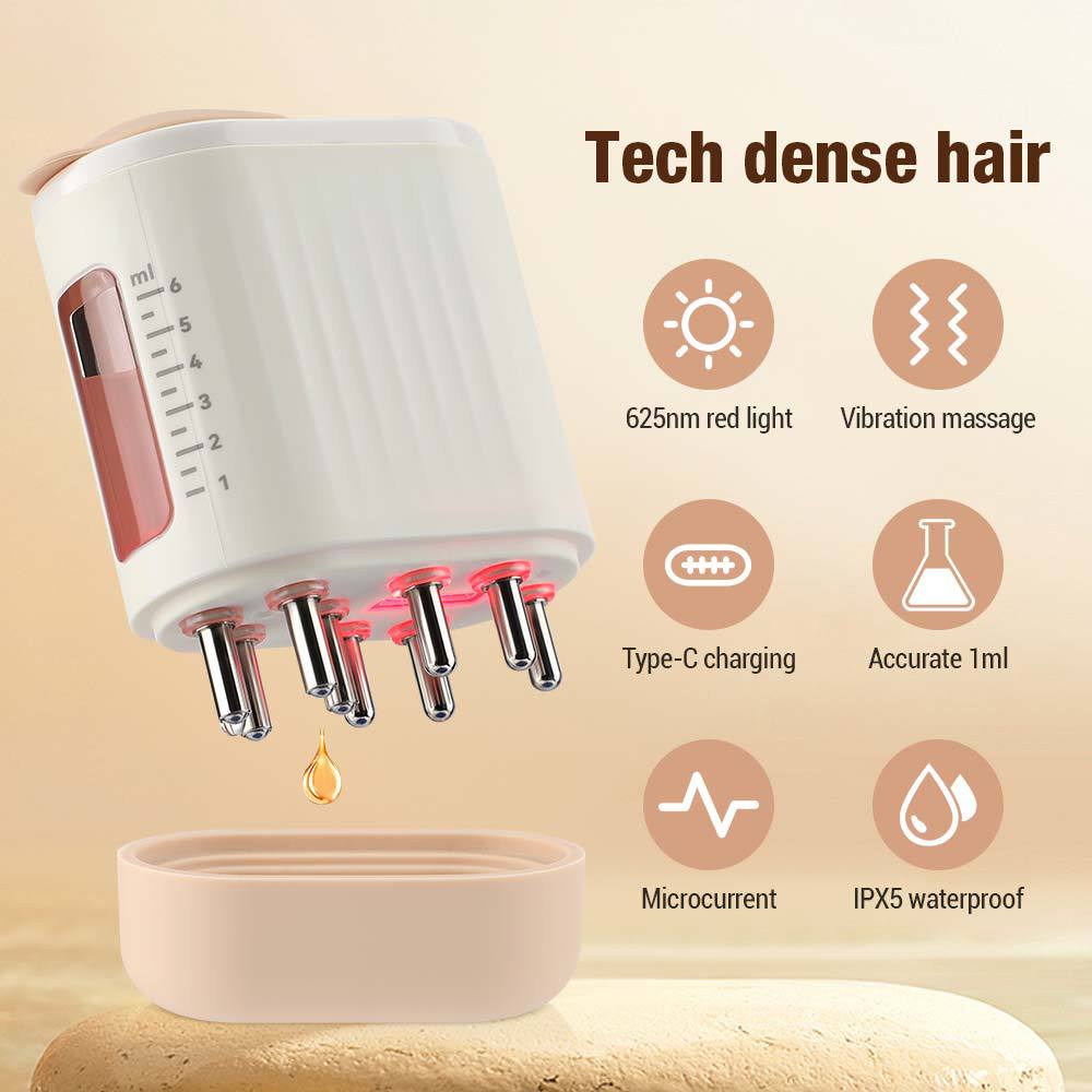 BowLift | Electric Scalp Massager with Red Light Therapy | Hair Oil Applicator | Waterproof
