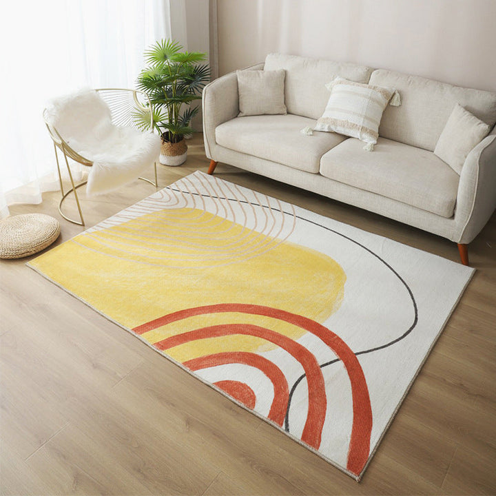 BowLift | Relaxing Living Room Carpet Multicolor Color Block Indoor Carpet Polypropylene Non-Slip Backing Easy Care Carpet