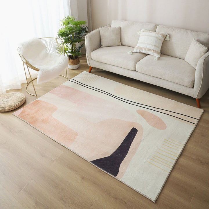 BowLift | Relaxing Living Room Carpet Multicolor Color Block Indoor Carpet Polypropylene Non-Slip Backing Easy Care Carpet