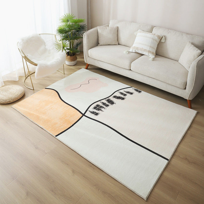 BowLift | Relaxing Living Room Carpet Multicolor Color Block Indoor Carpet Polypropylene Non-Slip Backing Easy Care Carpet