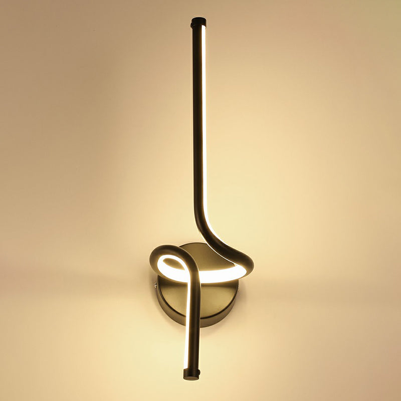 BowLift | Linear Nightstand Wall Lighting Metallic Minimalist Style LED Wall Light