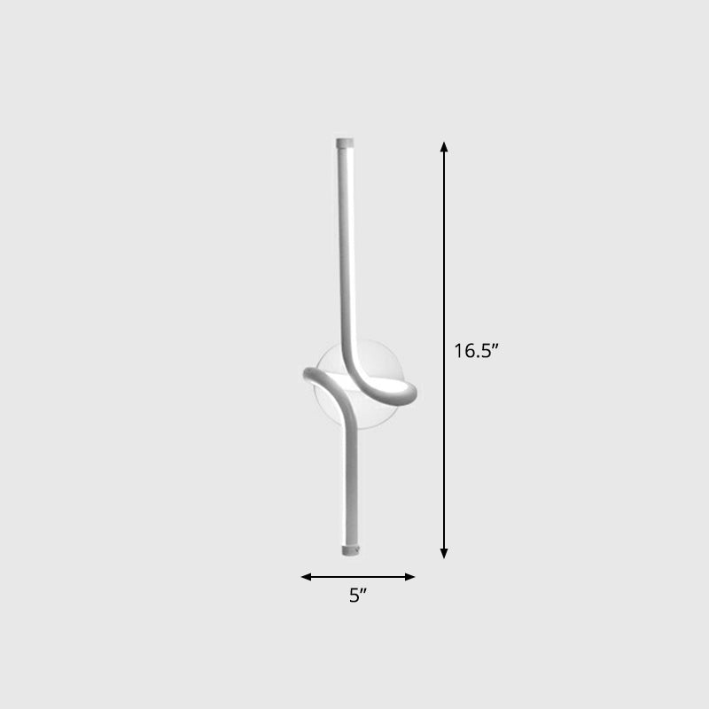 BowLift | Linear Nightstand Wall Lighting Metallic Minimalist Style LED Wall Light