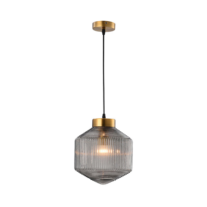 Modern Drum Chandelier made of Glass – Elegant Lighting for Dining Room and Living Room | Bowlift