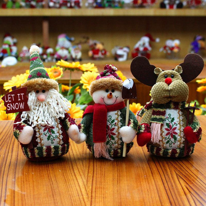 BowLift | Decorations for Christmas-a Snowman, Reindeer, or Old Man - Made of felt