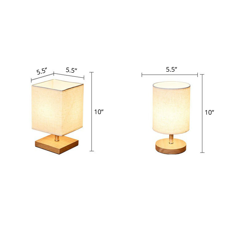 BowLift | LinenWood Minimalist Table Lamp – Natural Wooden Base & Linen Shade for Warm, Modern Lighting