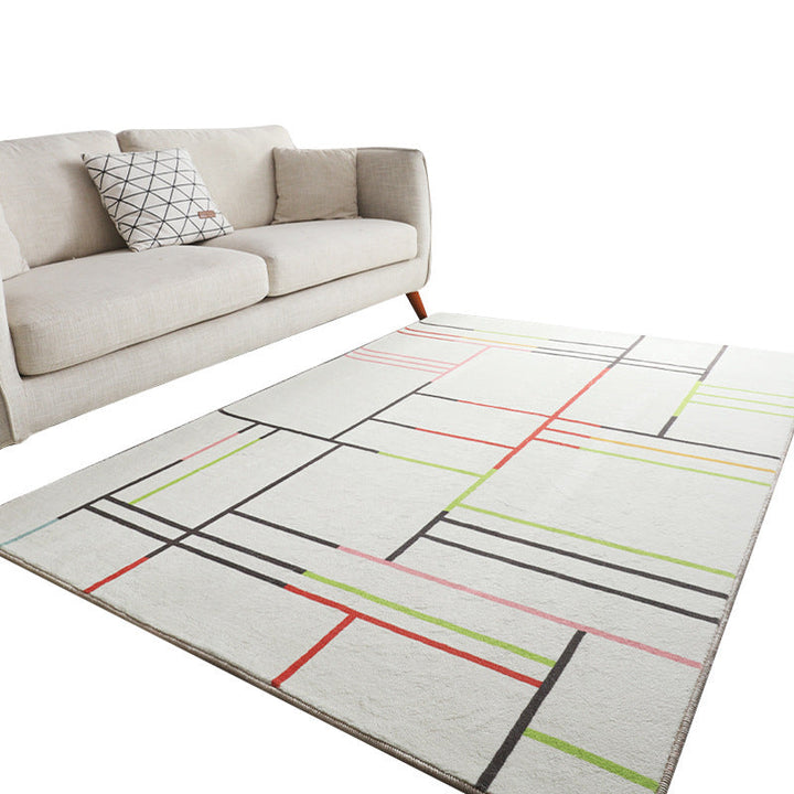 BowLift | Antique Living Room Rug Multicolored Flower Pattern Rug Non-Slip Back Pet Friendly Easy to Care Indoor Rug