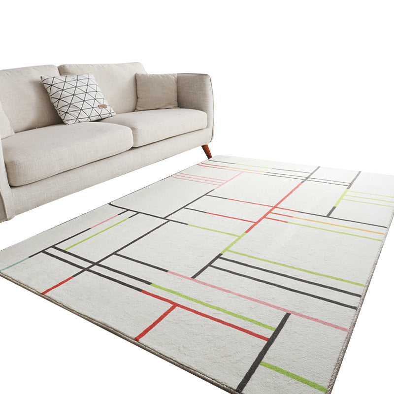 BowLift | Antique Living Room Rug Multicolored Flower Pattern Rug Non-Slip Back Pet Friendly Easy to Care Indoor Rug