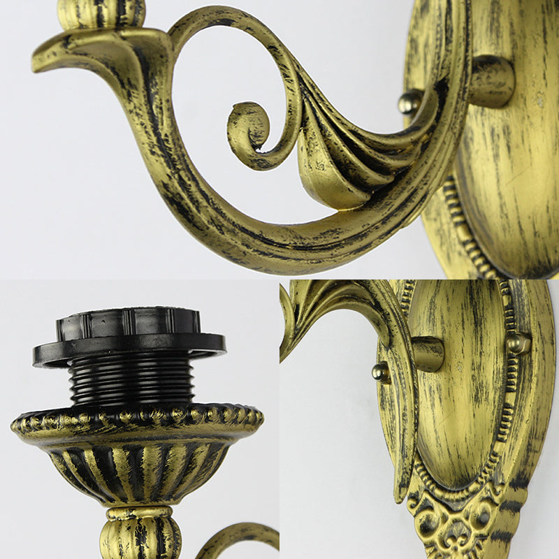 BowLift | Mediterranean Bowl Wall Lamp Glazed Glass and Metal 1 Light Wall Switch Lighting in Clear/White