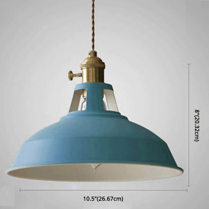 BowLift | Industrial Retro Pendant Lamp Metal 1-Light | Vintage Pendant Lamp For Restaurant & Dining Room | E27 LED compatible