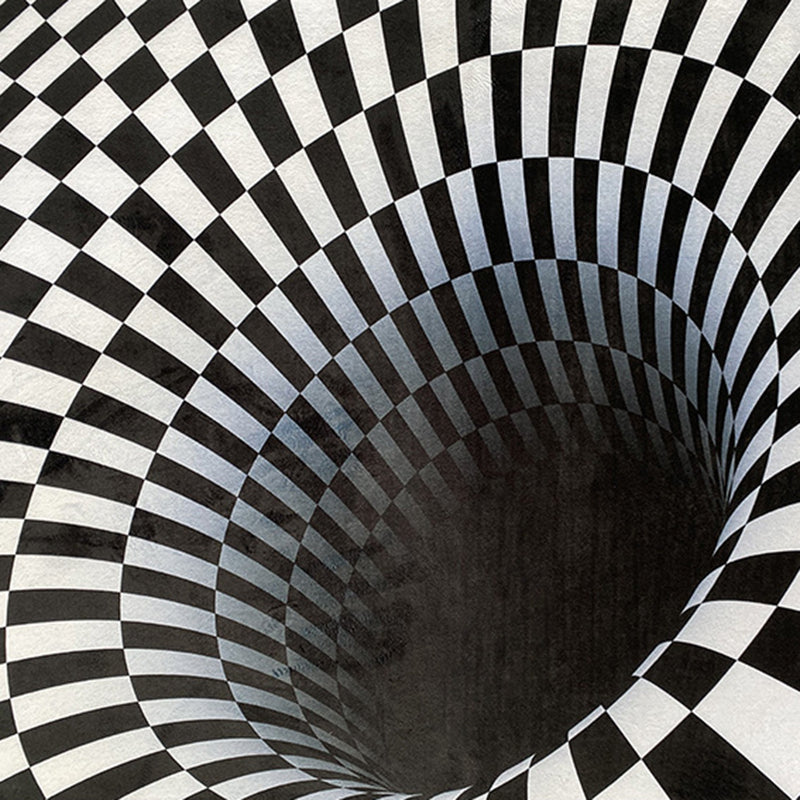 BowLift | Casual 3D-printed rug Multicolored Synthetic area rug Non-slip back Stain-resistant indoor rug for decoration