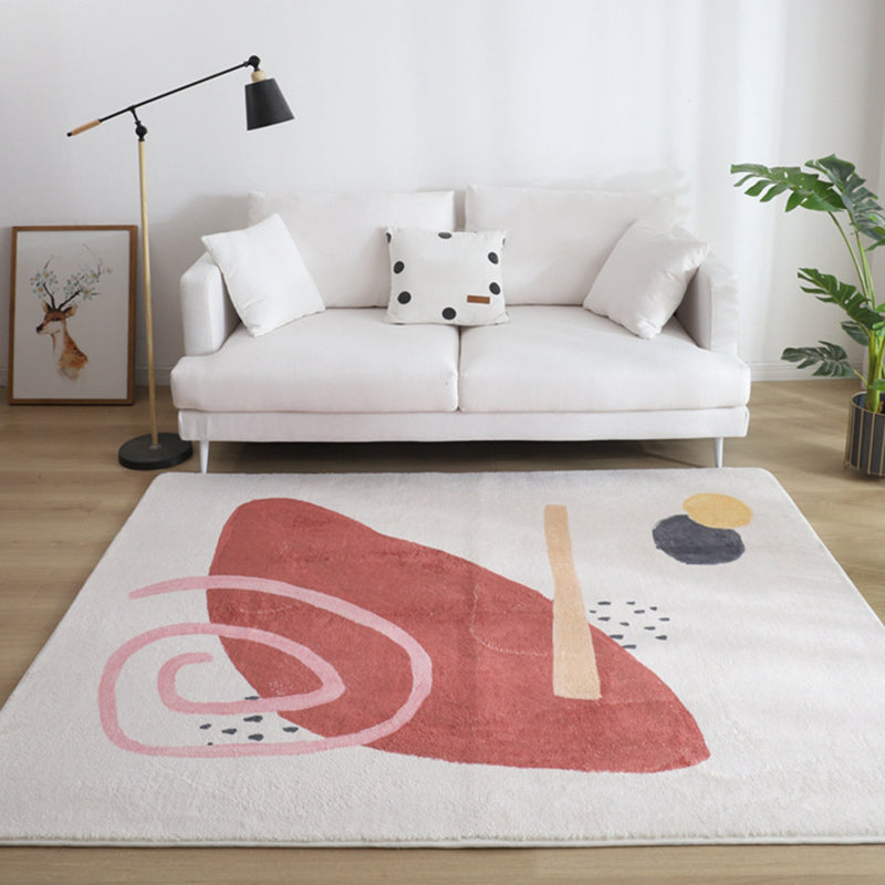 BowLift | Multicolored Living Room Rug Western Hand-Printed Area Rug Synthetic Non-Slip Carpet Pet-Friendly for Indoor Rugs