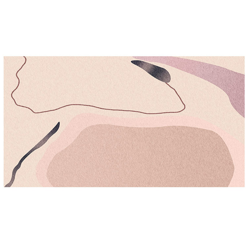 BowLift | Multicolored Hand-Printed Rug Polypropylene Relaxation Area Rug Non-Slip Back Washable Indoor Rug for the Living Room