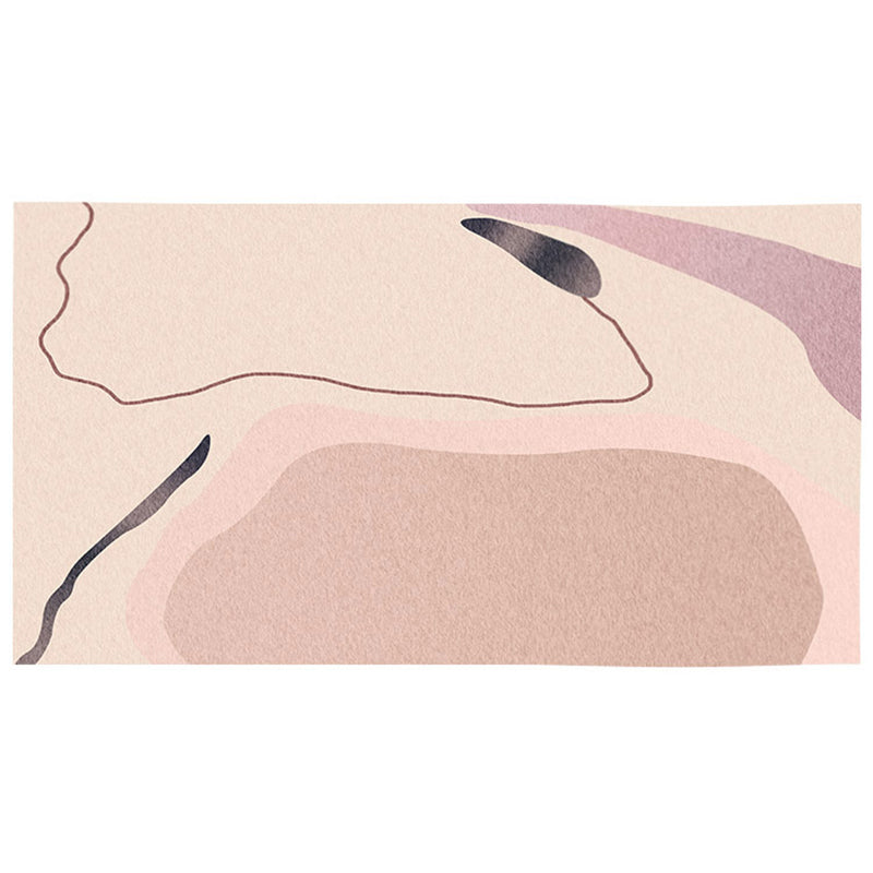 BowLift | Multicolored Hand-Printed Rug Polypropylene Relaxation Area Rug Non-Slip Back Washable Indoor Rug for the Living Room