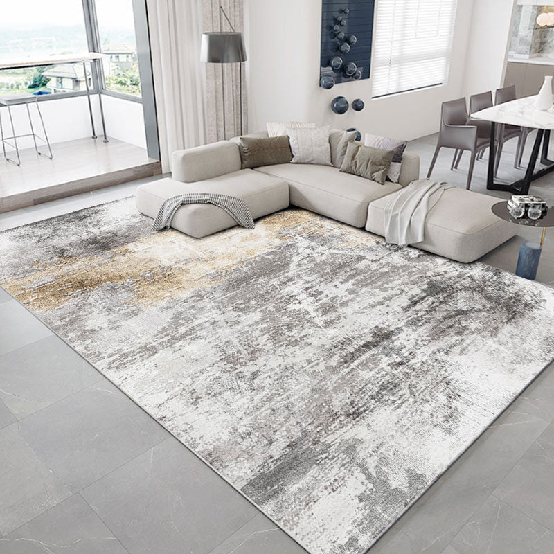 BowLift | Scandinavian abstract printed rug multicolored polypropylene rug for indoors non-slip underside pet-friendly area rug for the living room
