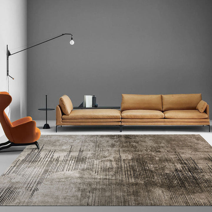 BowLift | Scandinavian abstract printed rug multicolored polypropylene rug for indoors non-slip underside pet-friendly area rug for the living room