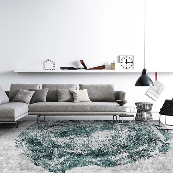 BowLift | Scandinavian abstract printed rug multicolored polypropylene rug for indoors non-slip underside pet-friendly area rug for the living room