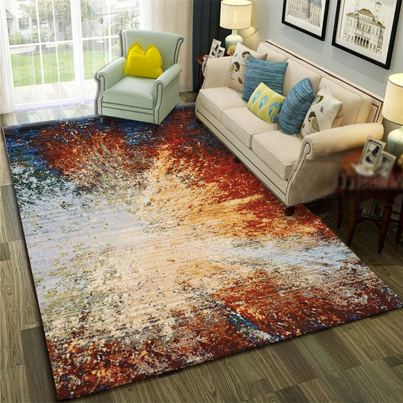 BowLift | Calming Abstract Carpet Multiple Colors Polyester Area Rug Pet-Friendly Easy to Care Indoor Carpet for Living Room