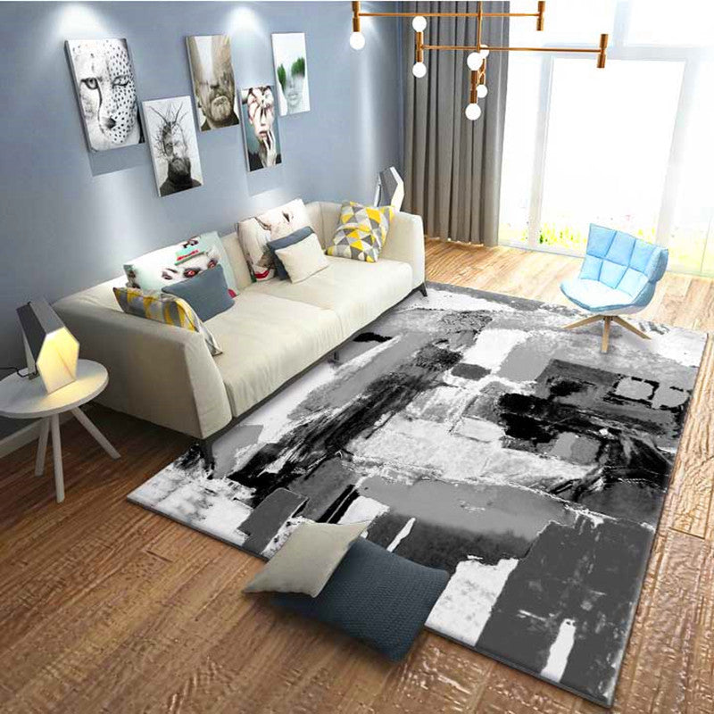 BowLift | Calming Abstract Carpet Multiple Colors Polyester Area Rug Pet-Friendly Easy to Care Indoor Carpet for Living Room