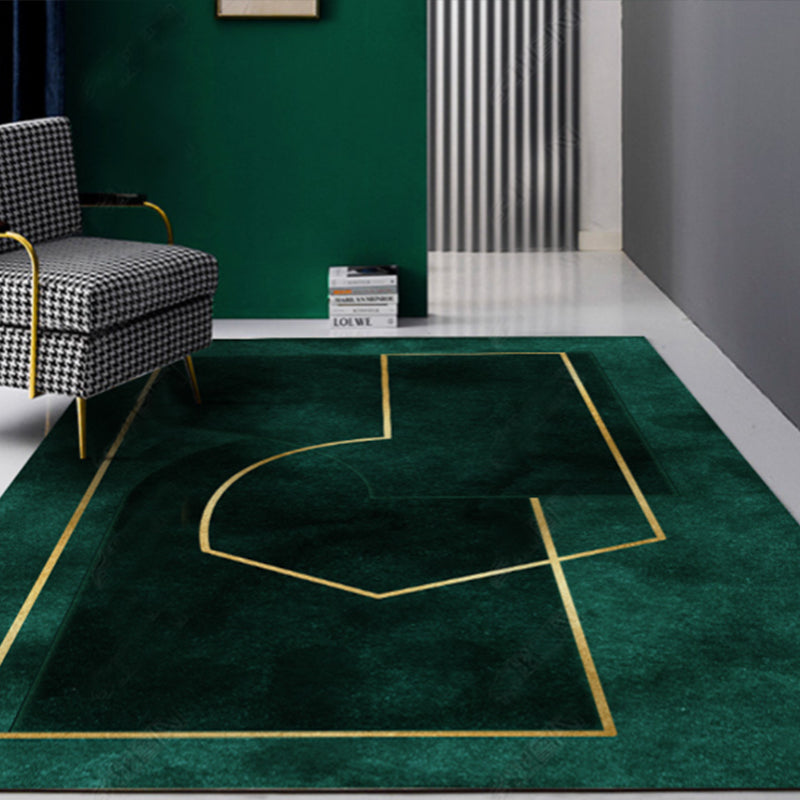 BowLift | New Geometric Printed Carpet Multicolored Synthetic Area Rug Non-Slip Back Stain-Resistant Indoor Rug for Living Room