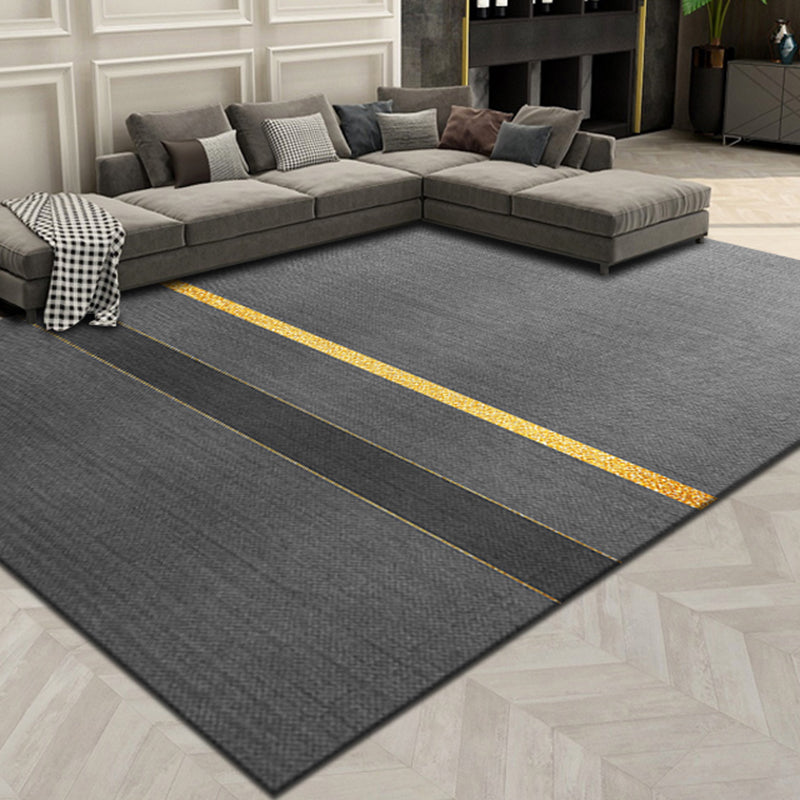 BowLift | Simple geometric printed rug multicolored cotton blend area rug non-slip backing pet-friendly indoor rug for the living room