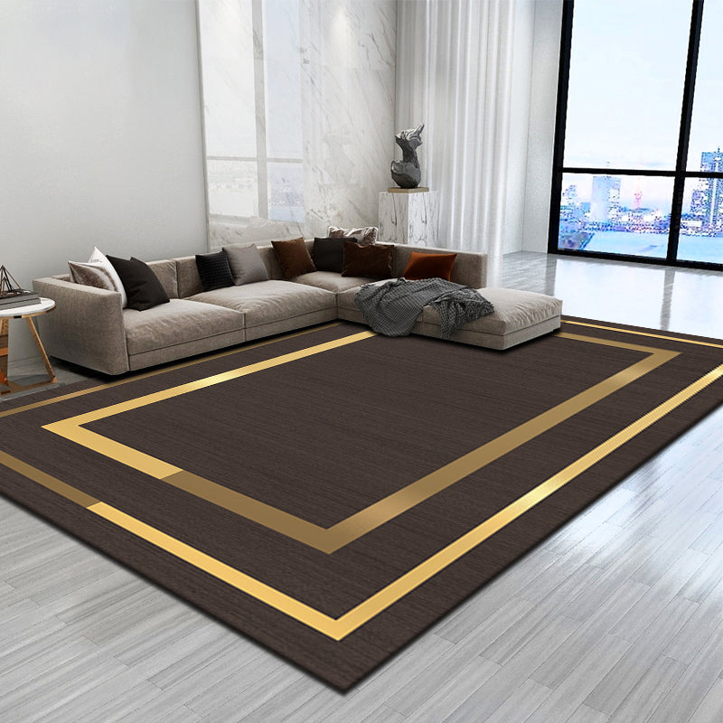 BowLift | Simple geometric printed rug multicolored cotton blend area rug non-slip backing pet-friendly indoor rug for the living room