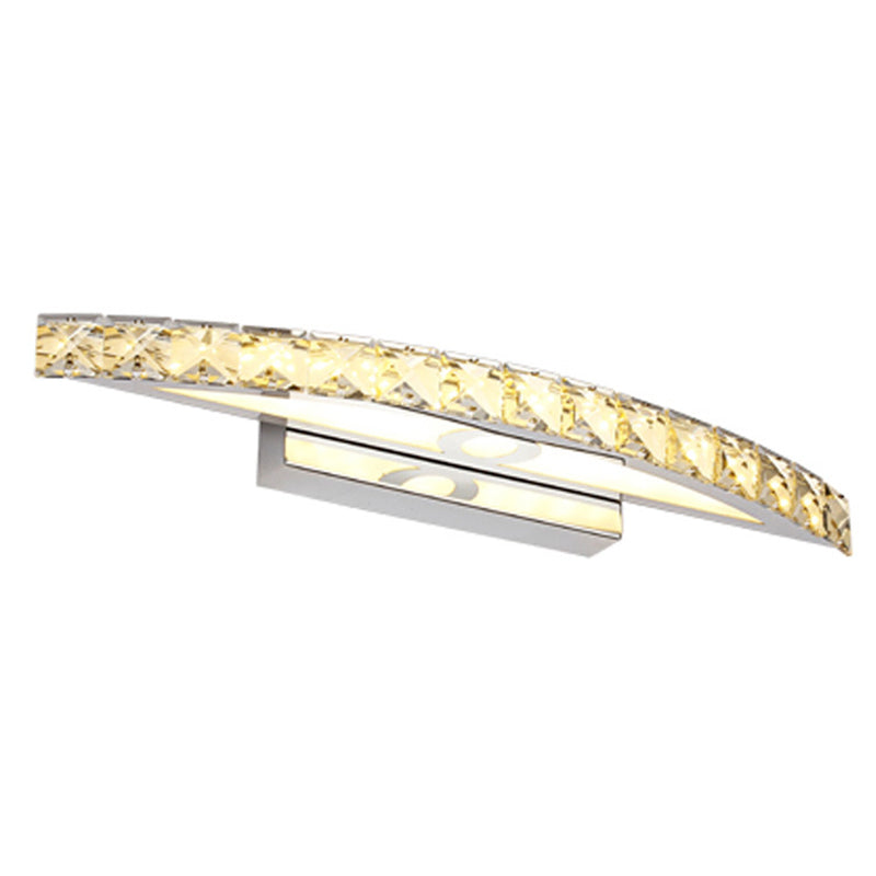 BowLift | Crystal Arch Wall Light Sconces Modernist LED Vanity Light Fixture for Bathroom