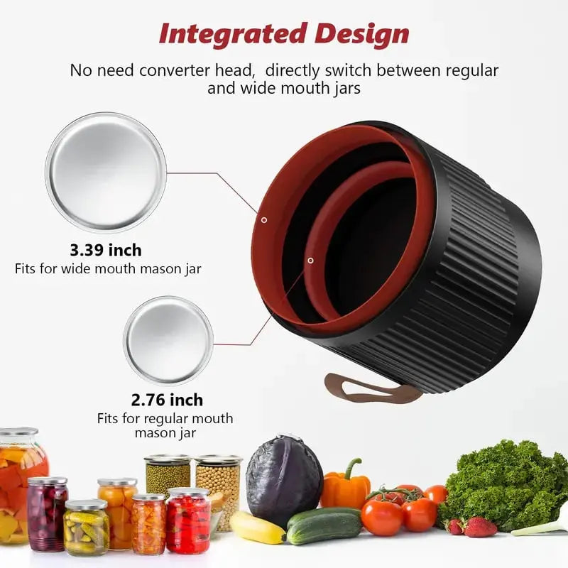 BowLift | Air-tight lid sealer — Mason jar closure with immediate sealing capability