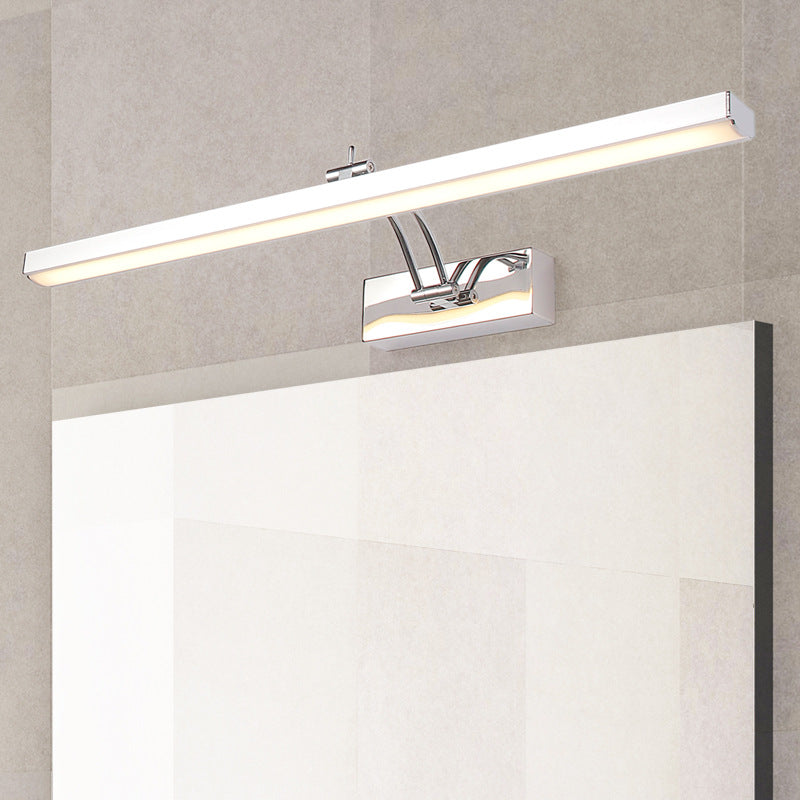 BowLift | Stainless Steel Stick Vanity Light Contemporary White LED Wall Lighting