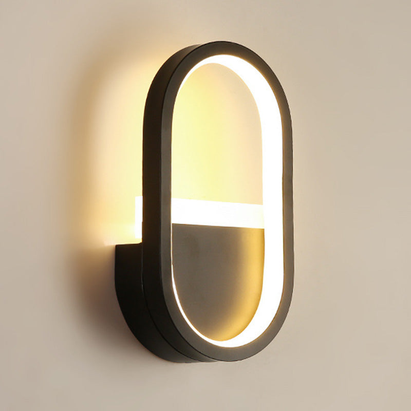 BowLift | Metallic elliptical LED wall lamp Minimalist wall lights lighting fixture for bedroom
