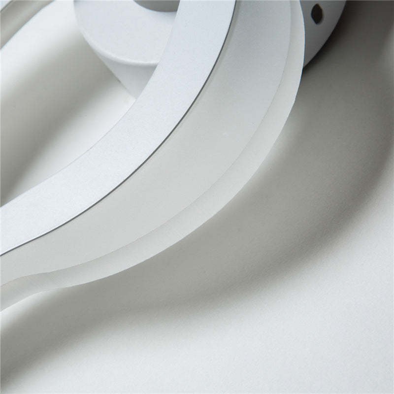 BowLift | Decorative flame-shaped wall applique acrylic hallway LED wall-mounted light in white