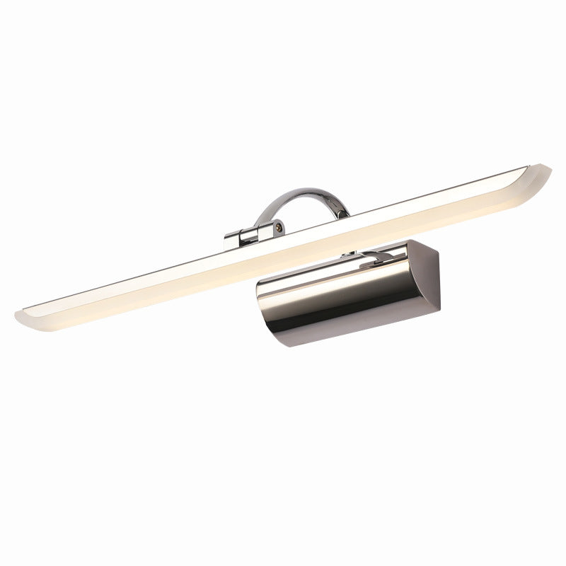 BowLift | Contemporary Linear Picture Light made of Stainless Steel Bathroom LED Wall Vanity Light in Chrome
