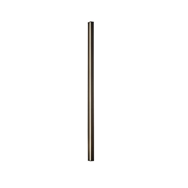 BowLift | Linear Flush Mount Wall Light Simplicity Metal Hallway LED Wall Light in Black