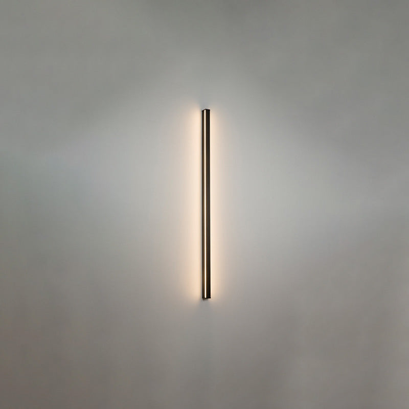 BowLift | Linear Flush Mount Wall Light Simplicity Metal Hallway LED Wall Light in Black