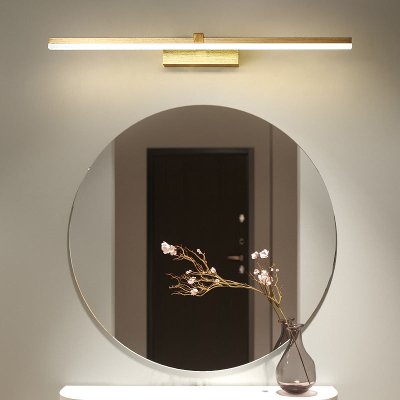 Gold Bathroom Lamp LED Modern Design | Bowlift