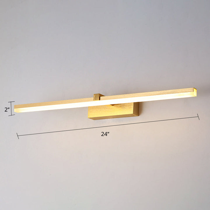 Gold Bathroom Lamp LED Modern Design | Bowlift