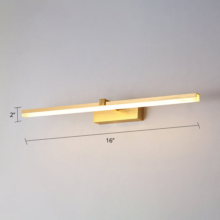 Gold Bathroom Lamp LED Modern Design | Bowlift