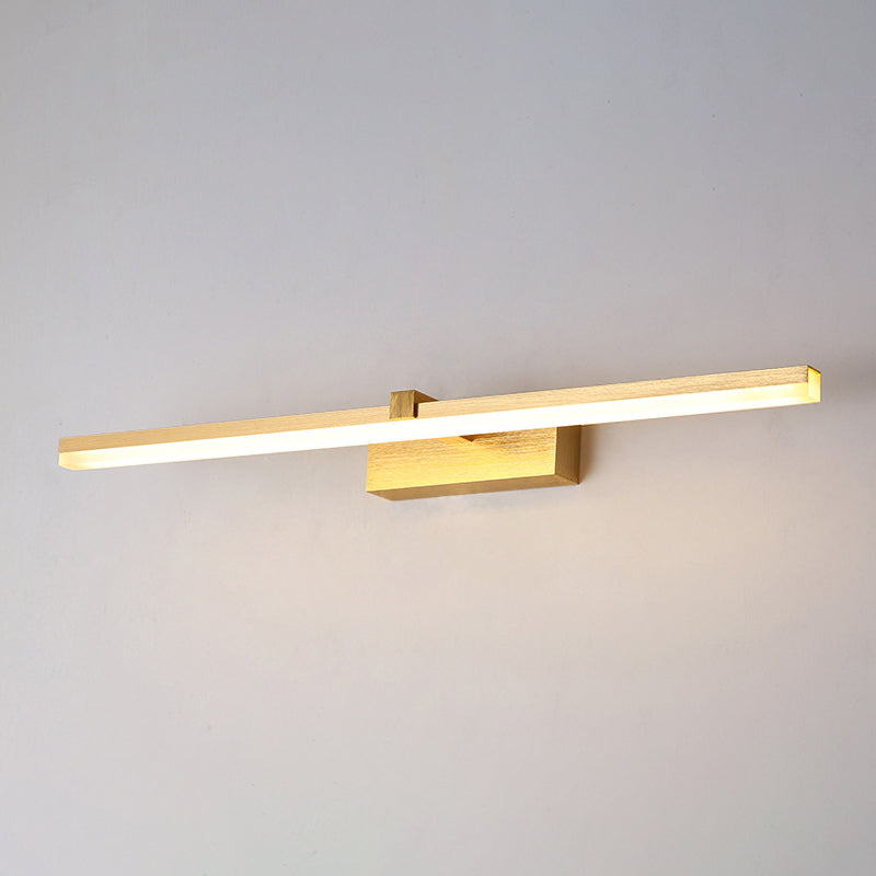 Gold Bathroom Lamp LED Modern Design | Bowlift