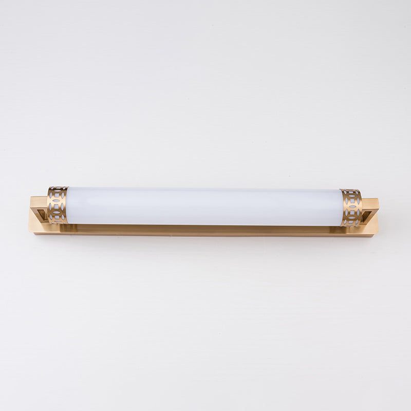 BowLift | Bronze Cylindrical Vanity Lighting Minimalist Acrylic LED Wall Lamp Sconces for Bathroom