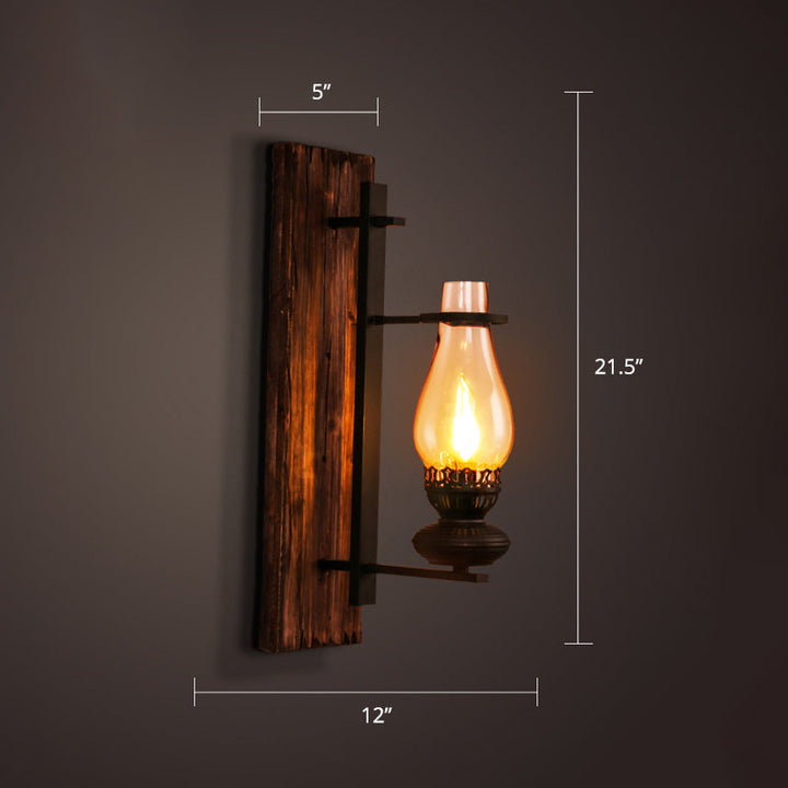 BowLift | Nautical Geometric Wall Lamp Wooden Wall Mount Lighting for Living Room
