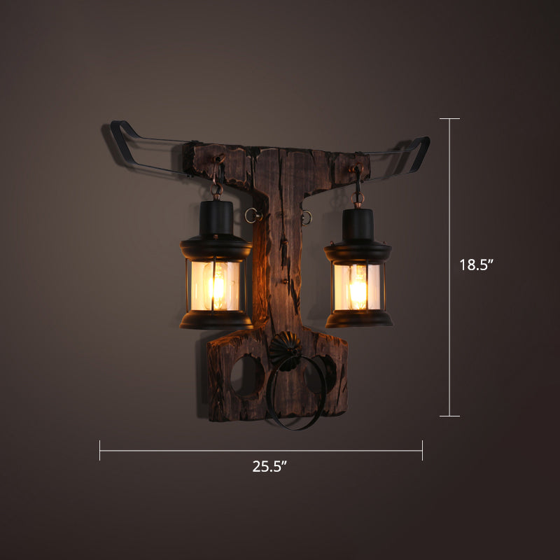 BowLift | Nautical Geometric Wall Lamp Wooden Wall Mount Lighting for Living Room