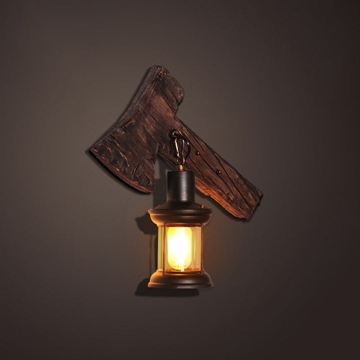 BowLift | Nautical Geometric Wall Lamp Wooden Wall Mount Lighting for Living Room