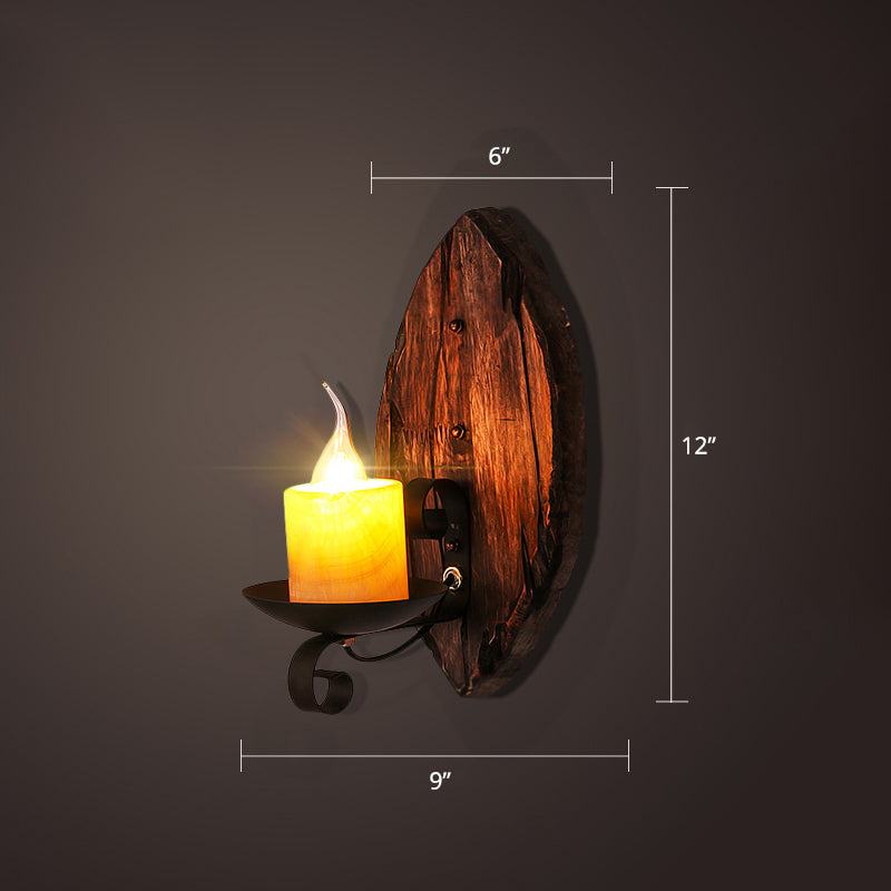 BowLift | Nautical Geometric Wall Lamp Wooden Wall Mount Lighting for Living Room
