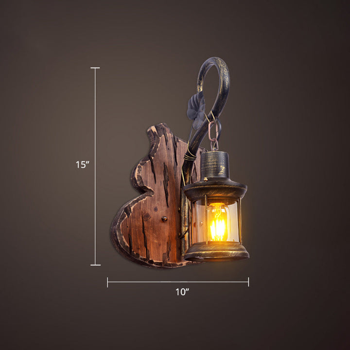BowLift | Nautical Geometric Wall Lamp Wooden Wall Mount Lighting for Living Room