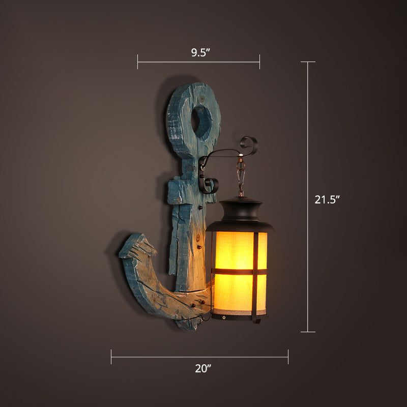 BowLift | Nautical Geometric Wall Lamp Wooden Wall Mount Lighting for Living Room