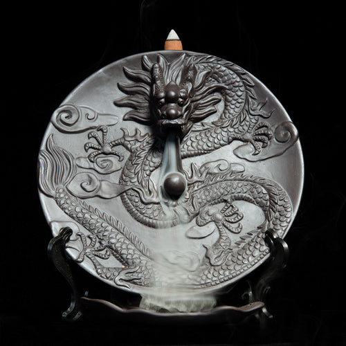 Dragon-Themed Ceramics Incense Holder
